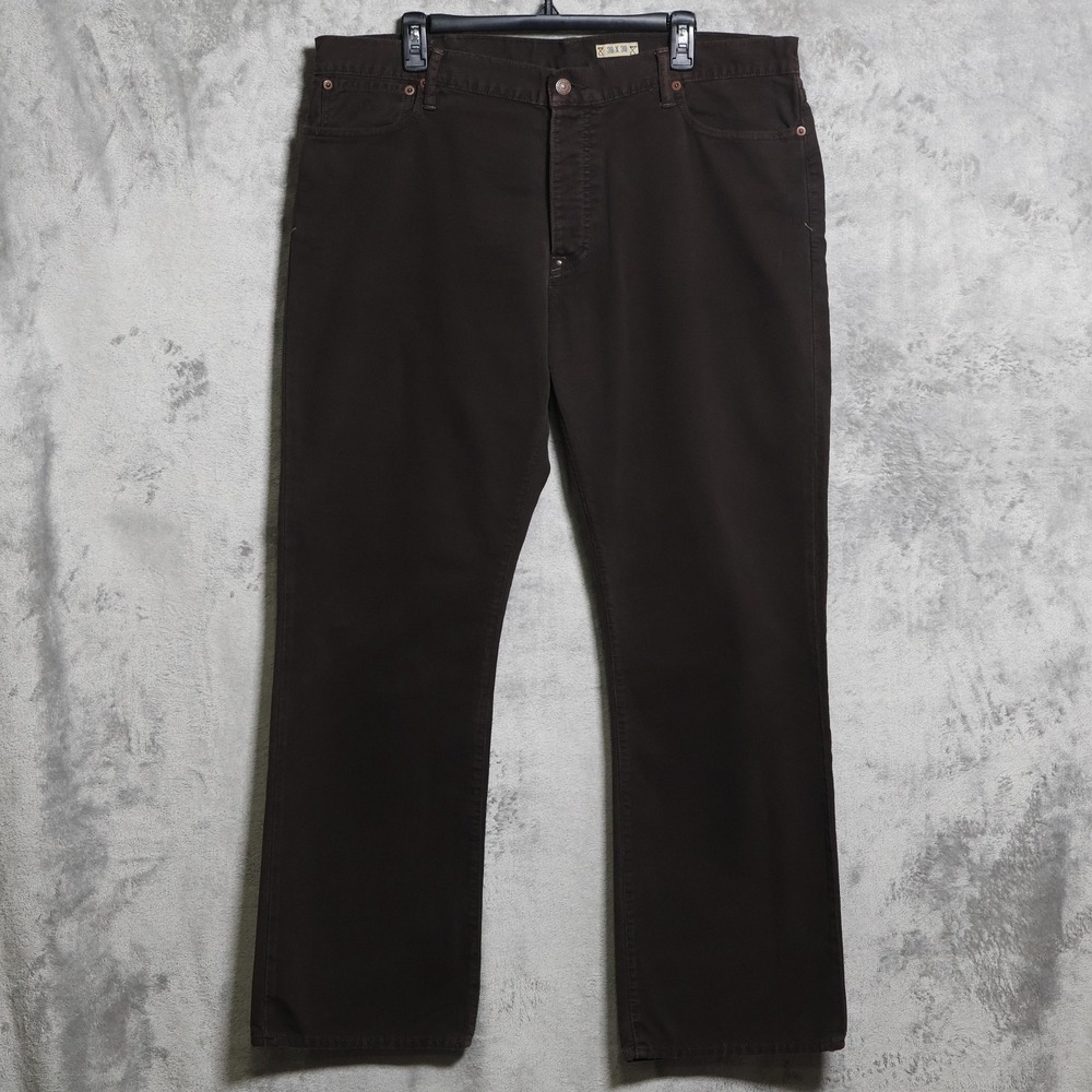 Polo Ralph Lauren Pants Men 39x31 Brown Corduroy Bootcut 5-Pocket Outdoor Preppy